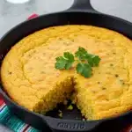 Baked Mexican vegetarian cheese Jiffy cornbread casserole