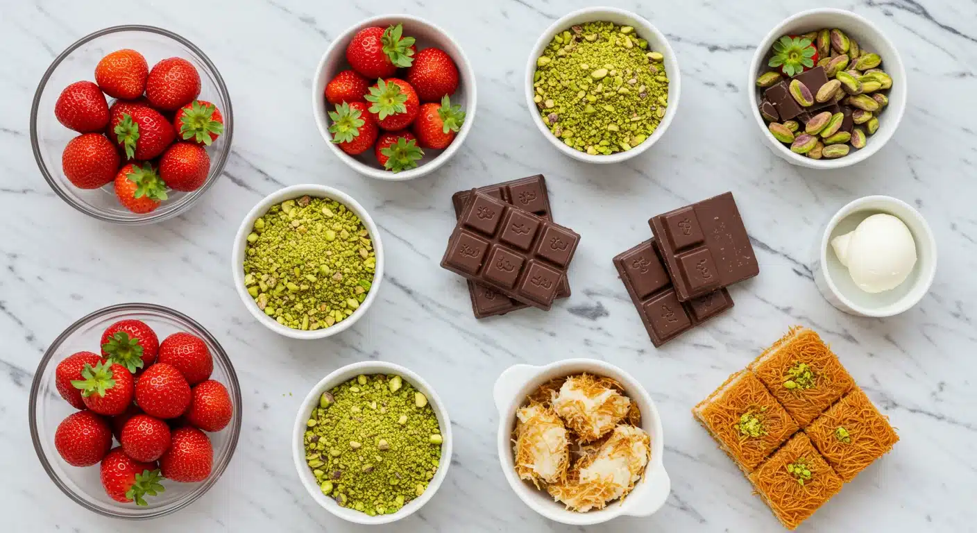 dubai-chocolate-strawberries-ingredients dubai chocolate strawberries ingredients