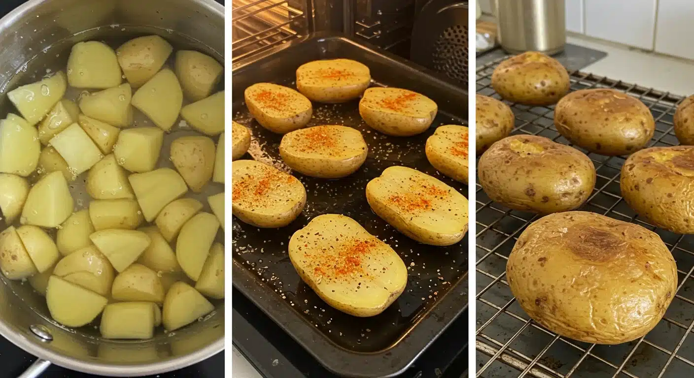 poached-oven-baked-potatoes-steps poached oven baked potatoes steps