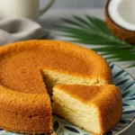 Air fryer butter mochi cake for recipe card