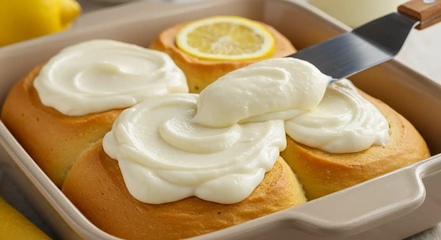 lemon-cream-cheese-frosting-rolls lemon cream cheese frosting rolls