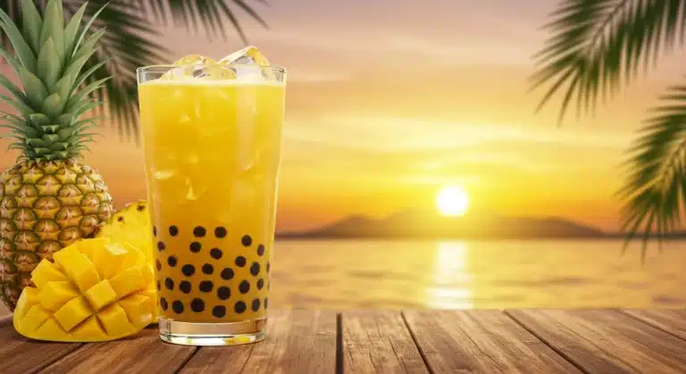 mango pineapple boba