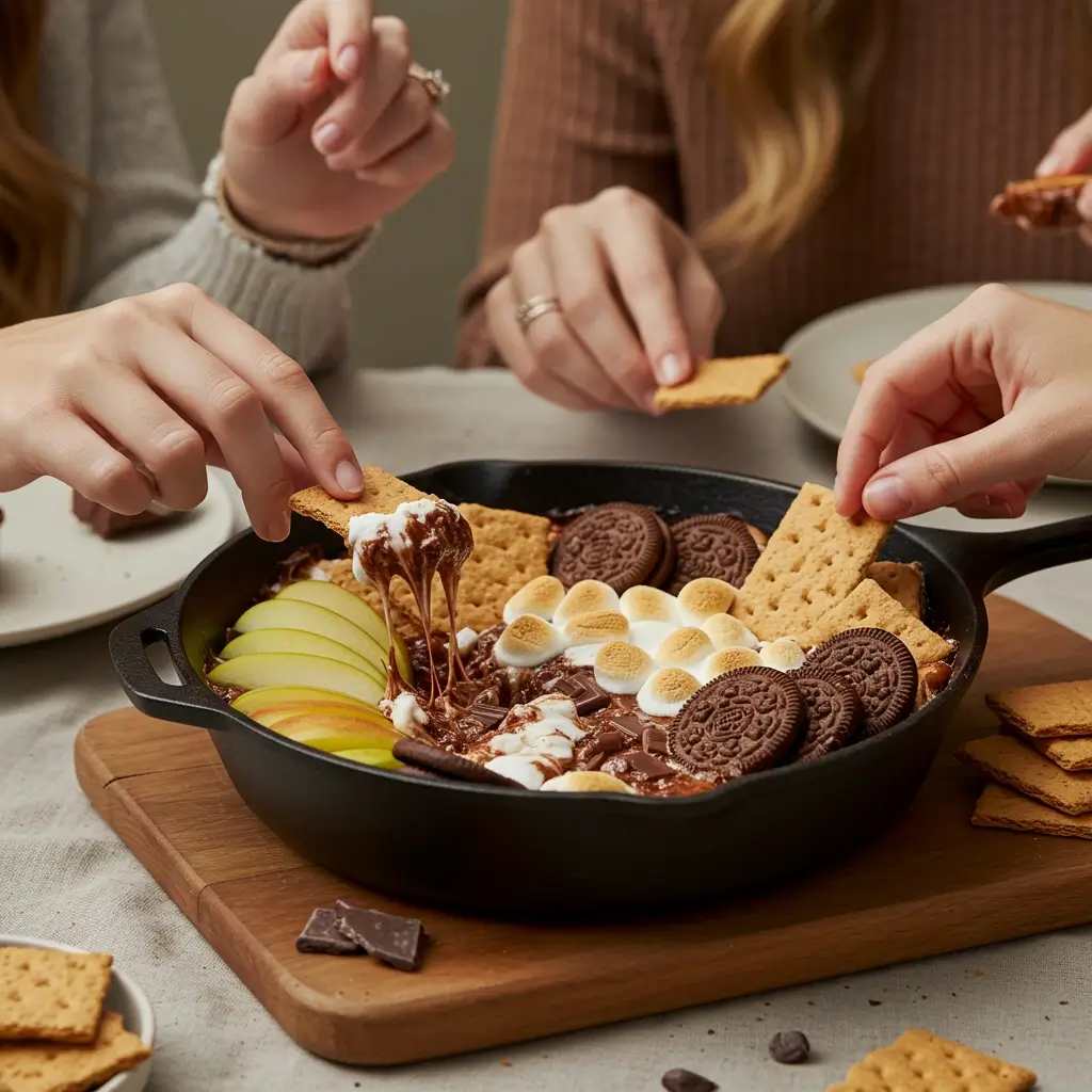 serving-smores-dip-Variations serving smores dip Variations