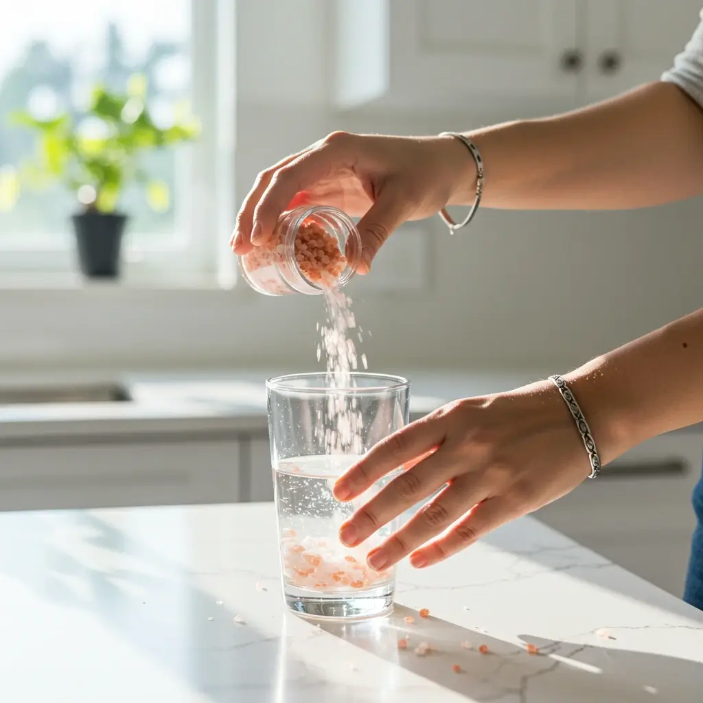 himalayan salt drink preparation