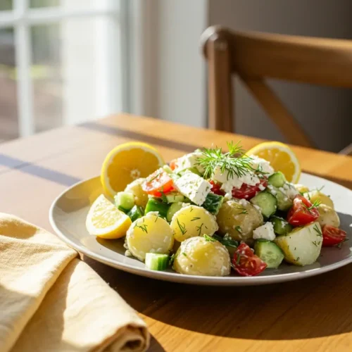 Greek Potato Salad: Easy Low-Cal Recipe In Just 15 Minutes 1 greek potato salad recipe